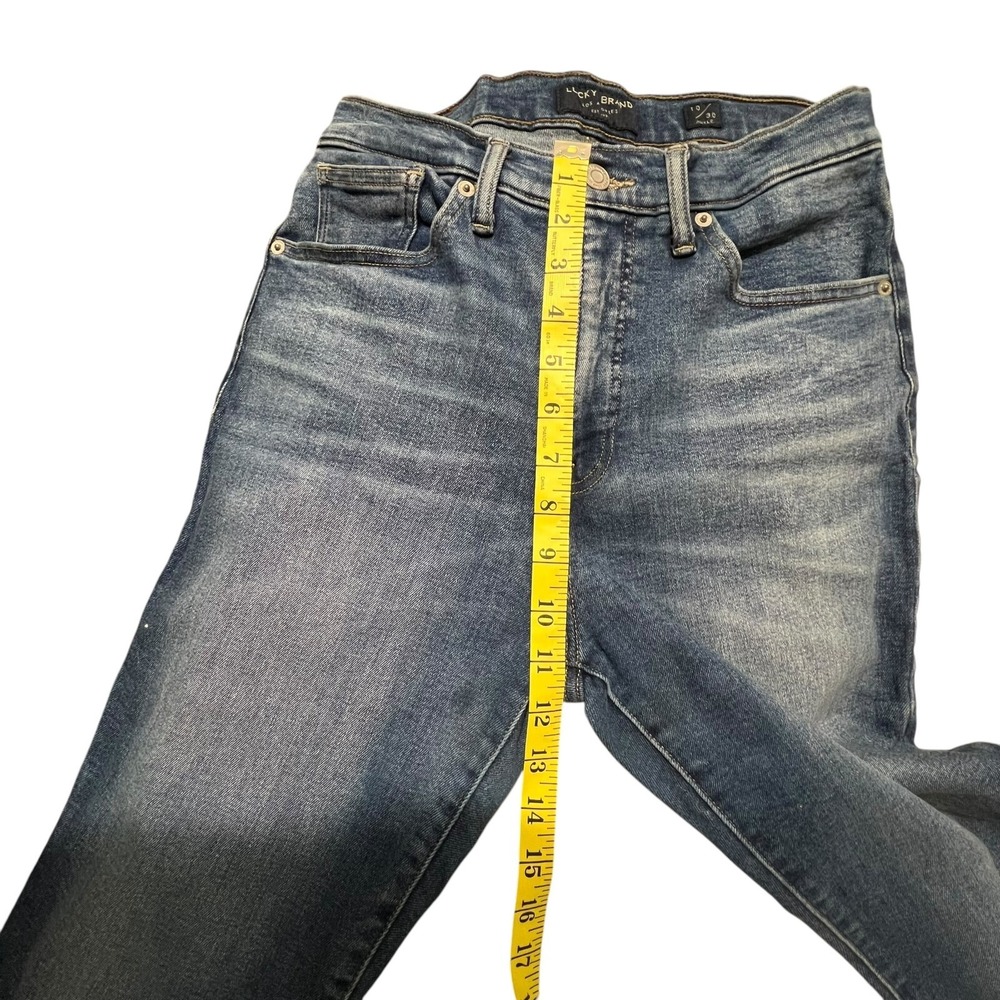 Lucky Brand Bridgette Skinny Jeans Women 10 X 30 Blue Denim High-Rise Frayed Hem - Picture 9 of 11